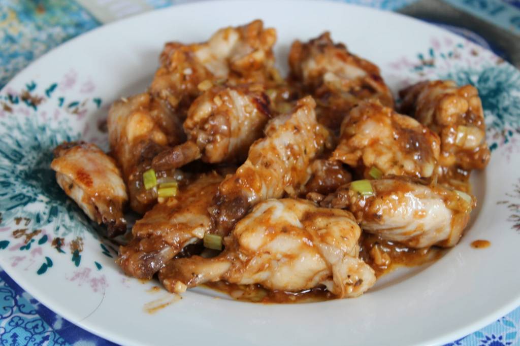 Alitas de pollo al&nbsp;bourbon