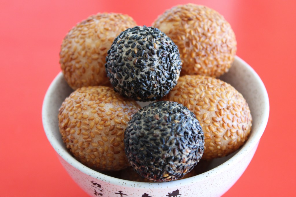 麻球, 麻通, Bolas de semillas de&nbsp;sésamo