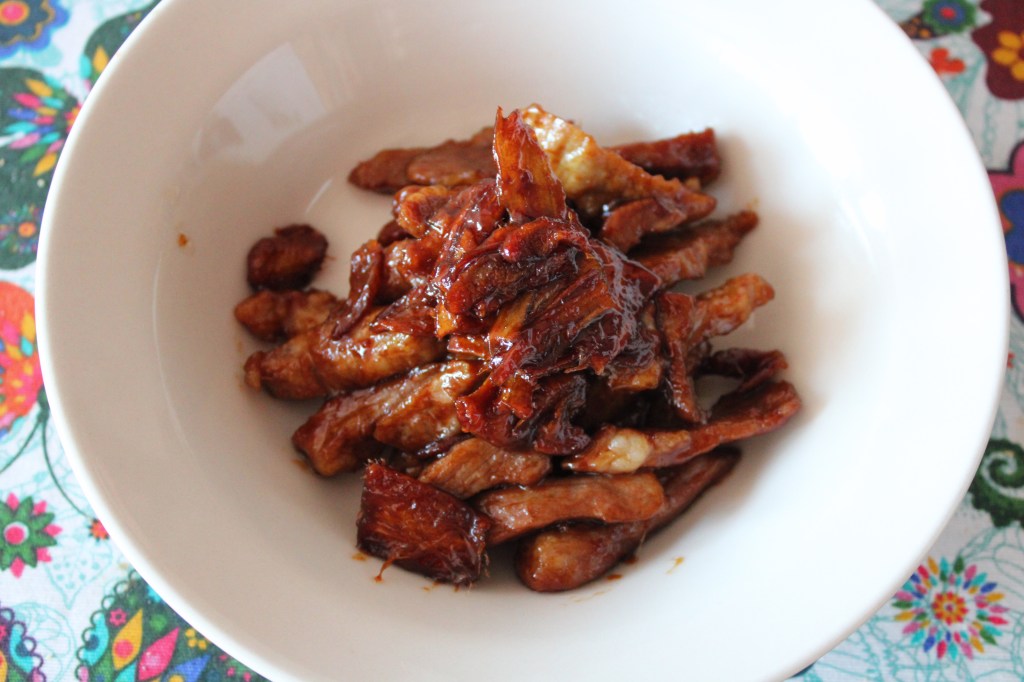 Secreto ibérico con jengibre caramelizado