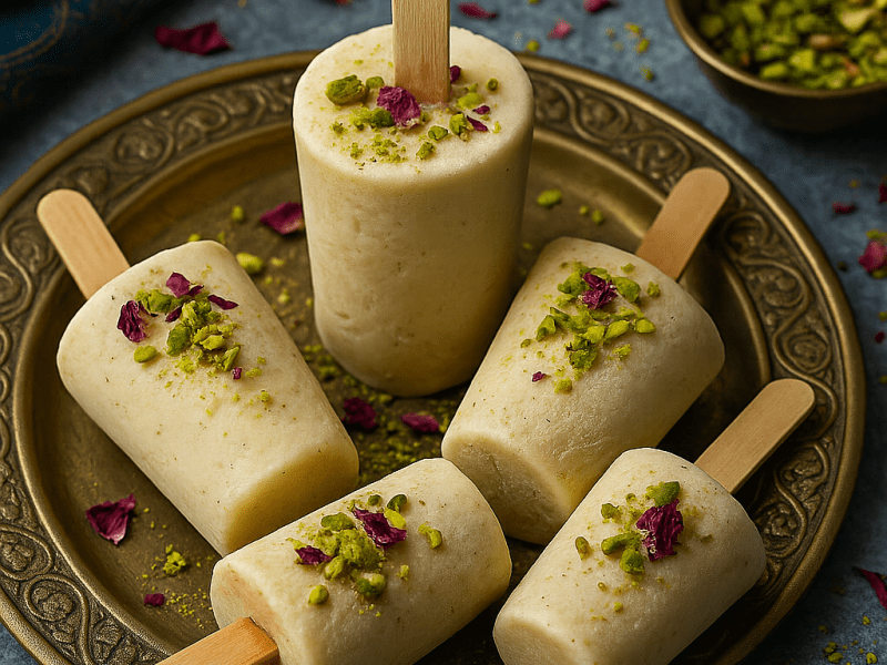 Kulfi de Cardamomo y Agua de&nbsp;Rosas
