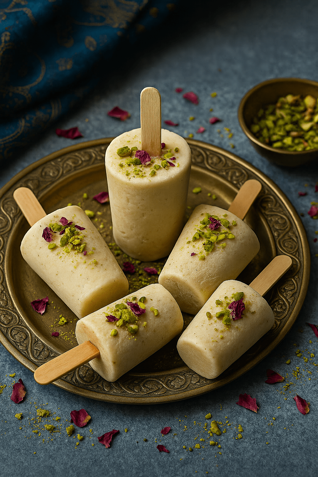 Kulfi de Cardamomo y Agua de&nbsp;Rosas