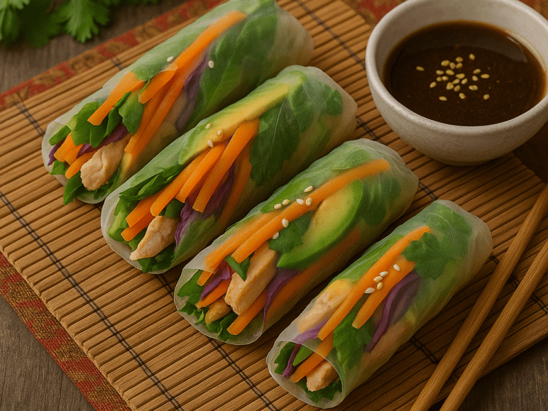 Rollitos vietnamitas de&nbsp;pollo