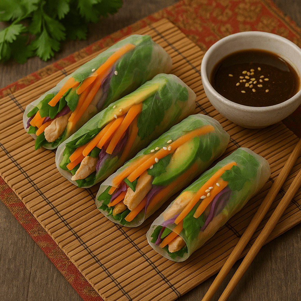 Rollitos vietnamitas de&nbsp;pollo