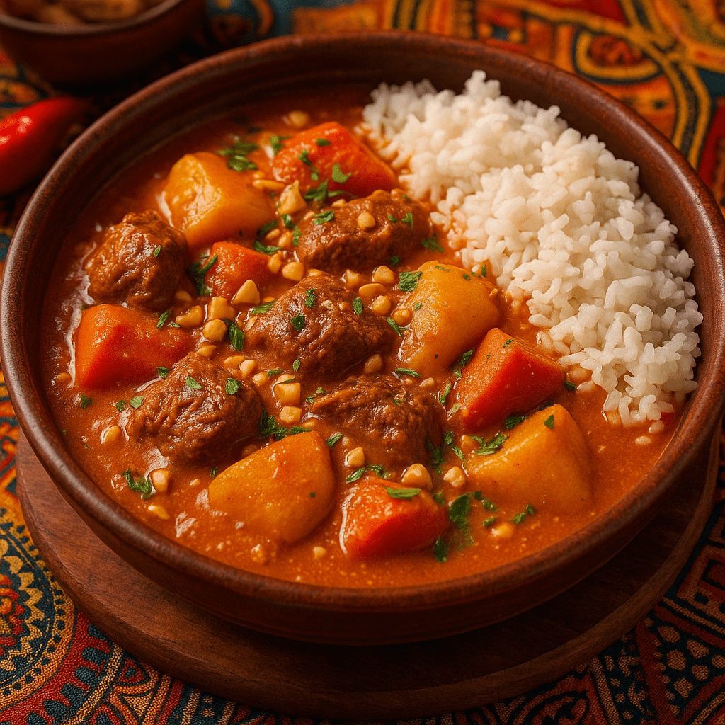 Mafé (Guiso africano de carne y&nbsp;cacahuete)